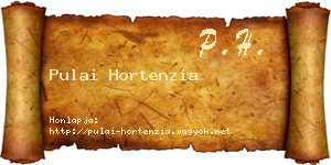 Pulai Hortenzia névjegykártya